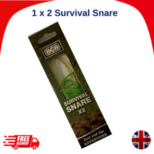 1x2 NEW BRASS RABBIT WIRES WITH BRASS FREE RUNNING EYE HUNTING SURVIVAL SNARE