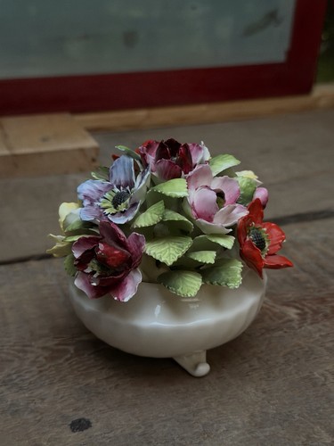 Royal adderley floral bone - royal,