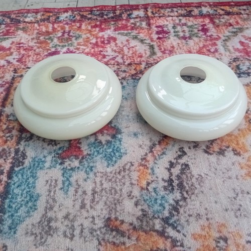 Pair art deco milk - pair,