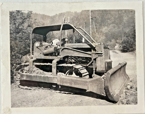 Vintage tractor bulldozer - vintage,