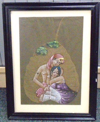 Indian hand painted oil - indian,