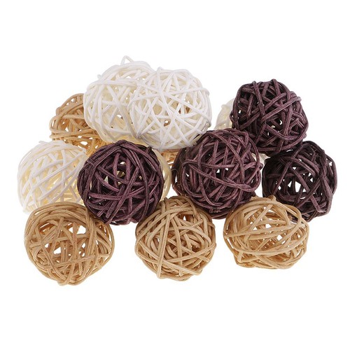 Wicker rattan balls home - rattan,