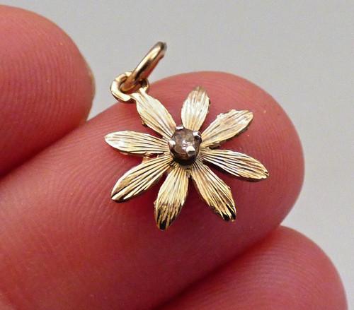 Vintage 9ct gold diamond - vintage,