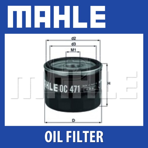 Mahle oil filter oc727 - mahle,