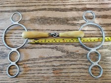 Happy Mouth Continental Snaffle, 3 Ring Dutch Gag Bit. 5 1/2"