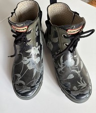 HUNTERS RHS Green Floral Ankle