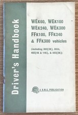 BMC Drivers Handbook SEP 1963 #AKD 4013 For WEk60 WEk100 WEk240 WEk300 FFk100