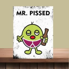 Funny pissed men metal wall - metal,