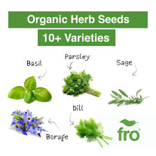 ORGANIC HERB SEEDS - GARDEN HERBS - EASY TO GROW - GROWING KIT - INDOOR OUTDOOR