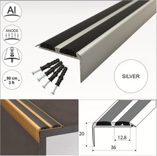 Aluminium stair nosing - aluminium,