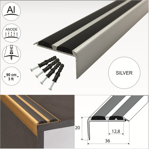 Aluminium stair nosing edge - nosing,