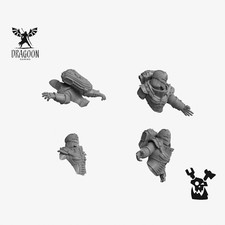 Fallen Soldiers for Miniature Bases and Scenery. Compatible with 28mm Miniatures