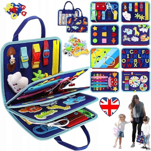 Kids busy board book - book, toddler