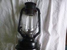 Vintage Sandstar big Storm lamtern/Lamp working burner & wick Clear glass shade