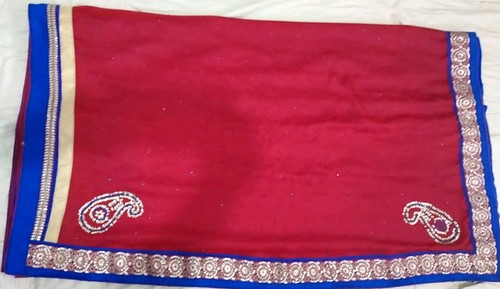 Indian saree srai half floral - indian,