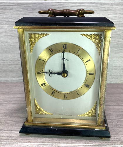 Vintage metamec brass mantel - vintage,
