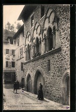 Old postcard Laguenne, Maison