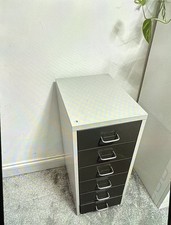 IKEA 6 Drawer Filing Cabinet Grey