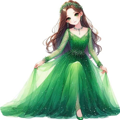 Colourful green christmas - green,
