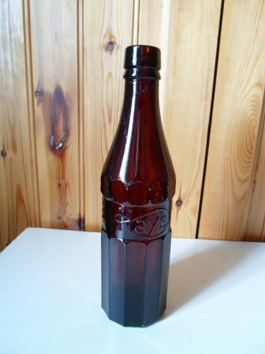 Collectors brown glass bottle - collectors,