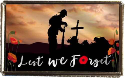 Lest forget poppy soldier - we,