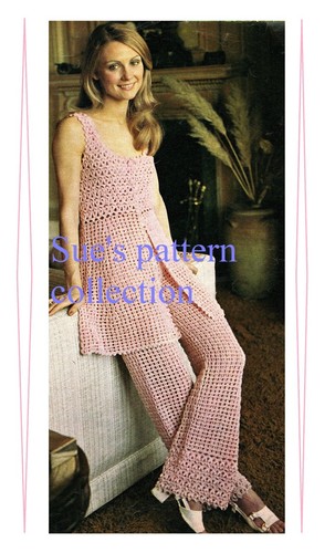 Ladies trouser suit crochet - trouser,