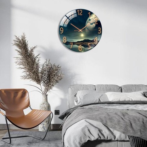 Round glass landscape - glass, wall