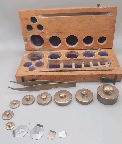 Vintage brass gram balance - brass,