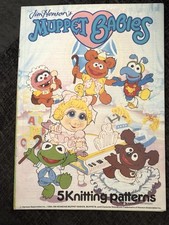 Jim Henson Muppet Babies Gary Kennedy / INTARSIA 5 Knitting Patterns 4 PLY 