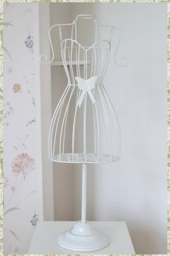 Vintage white metal - metal, half