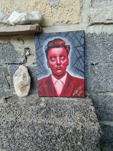 Original dark pop art - original, zombie