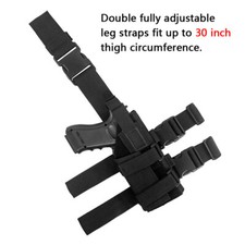Tactical Adjustable Drop Leg Gun Holster Pistol Thigh Holster for Right Handed