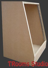 12u UNIT 19" INCH ANGLED RACK CABINET RECORDING STUDIO FURNITURE FLAT PACK