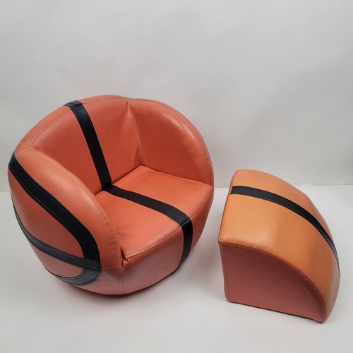 Kids basketball chair ottoman - basketball,