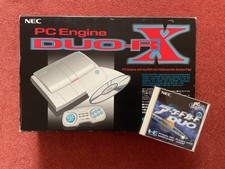 NEC PC Engine Duo RX - Boxed Console Complete + Arcade Card Exc Cond - WORKING