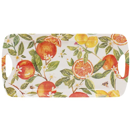Medium serving tray oranges - tray,