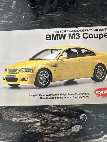 Kyosho bmw coupe yellow - kyosho,
