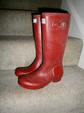 Hunter Kids long RED  Wellies