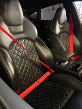 Red Seatbelt Set - Car & Van Seat Belts Colour Change Upgrade