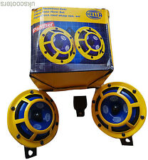 Hella yellow panther sharp tone twin horns 118db 12v ar motorcycle