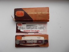 VINTAGE BIB RECORDING TAPE SPLICER WITH BOX & INSTRUCTIONS