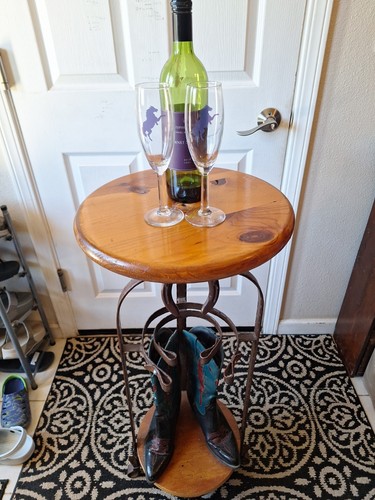 Vintage western bar table - vintage,