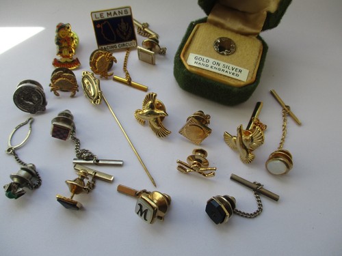 Tie pins vintage and modern - pins,