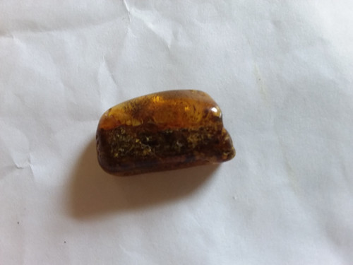 Natural olive green - , amber