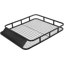 Steel Cargo Roof Rack Basket Cars Luggage Carrier 75kg Weight Capacity