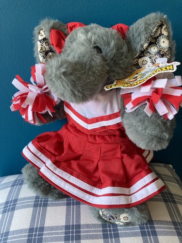 Grey plushy elephant dressed - plushy,