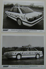 Two Views of the Rover 800 Police Cars West Mercia Constabulary Press Photos