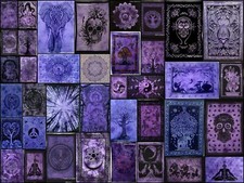 Indian Mandala Tapestry Purple