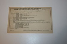Timetable - London Country