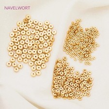 Disk Spacer Brass Beads For Jewellery Making, Beading Jewelry Fittings, DIY